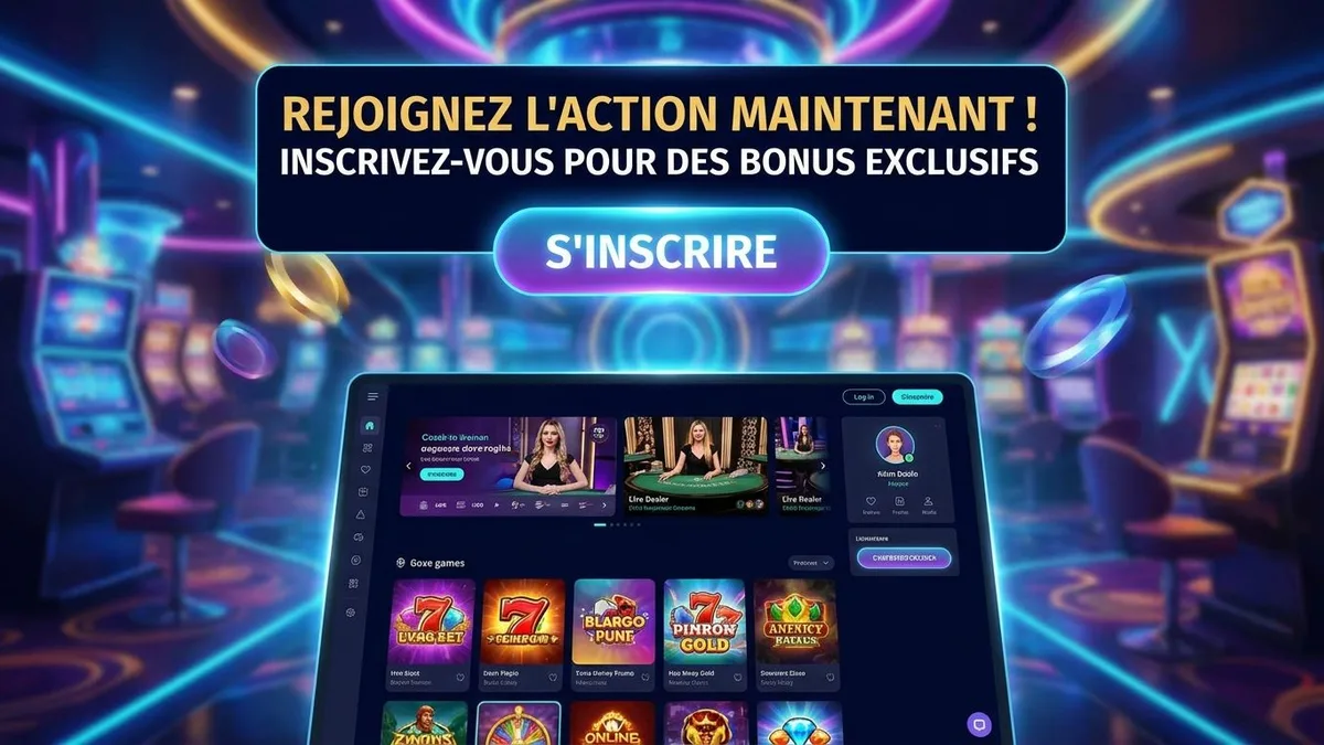 Inscription avec bonus